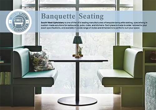 South West Upholstery banquette seating brochure
